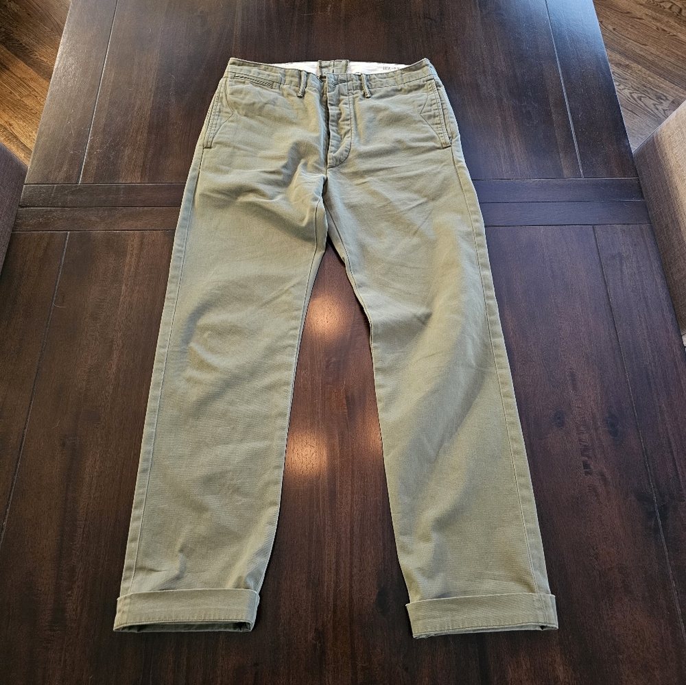 RRL Officer's Chino Pant Size 32 X 32 in Olive